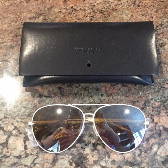 Rag & Bone Aviator Sunglasses‎ BB42 main image 4